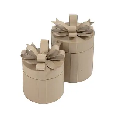 Solde Boîte Cadeau ronde 26 x 32 cm 2 pcs - Décopatch