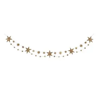 Guirlande d'étoiles Paillettes écologiques 1.8 m - Meri Meri Dernier Modèle