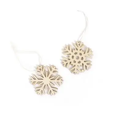 Flocons en bois ajouré 8 pcs ø 6 cm - Graine Créative Offre Du Jour