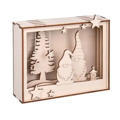 Cadre en bois 3D à monter Kit Lutin 15.5 x 3.8 x 12.5 cm - Rayher Offre Spéciale