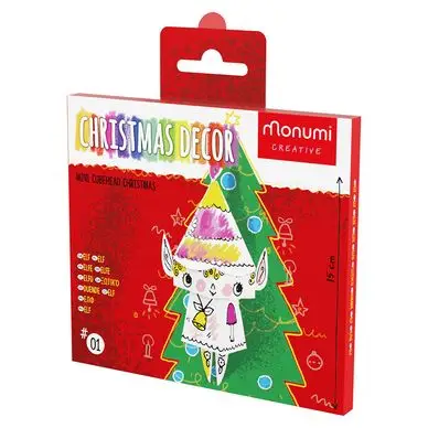 Vente Directe Elfe 3D à colorier Christmas Decor 15 cm