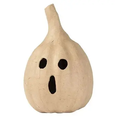 Courge ronde en papier mâché 10 x 10 x 16 cm - Décopatch Meilleur Choix