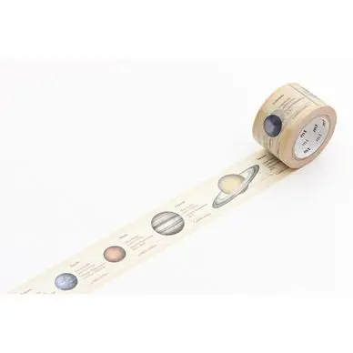 Masking Tape 7 m x 30 mm Encyclopédie Système Solaire - Masking Tape mt Usine Directe