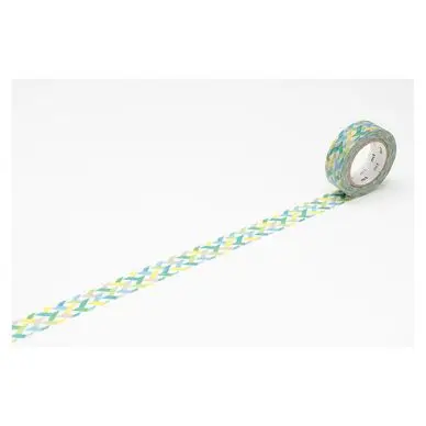 Bon Plan Masking Tape 7 m x 15 mm Entrelacs Green - Masking Tape mt