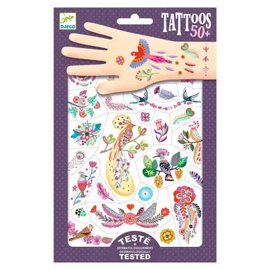 Tatouage Plume Color - Djeco Quantité Limitée