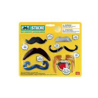 Fausse Moustache Autocollante 6 pcs - Legami Meilleure Vente
