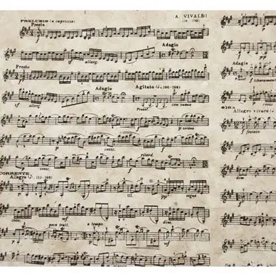 Papier Lokta 51 x 76 cm 150 g/m² Notes Musique - Esprit Papier Remise