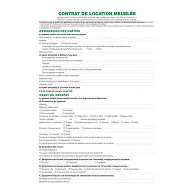 Jusqu'à Épuisement Des Stocks Contrat de location pour locaux meublés - Exacompta