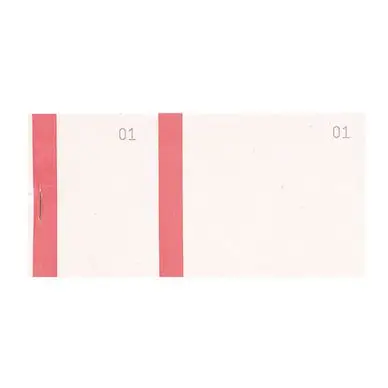 Bloc vendeur à bande couleur 100 feuillets A6 6,6 x 13,5 cm - Exacompta Populaire