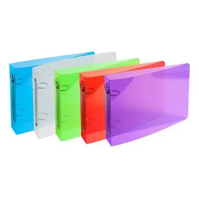 Classeur 16,5 x 24 cm Crystal 2 anneaux Dos 25 mm spécial fiches - Exacompta Nouvelle Collection