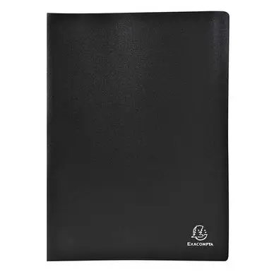 Protège-documents A4 Noir 120 vues - Exacompta Prix Bas