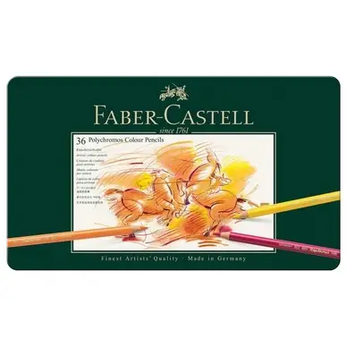 Commande En Gros Boîte métal de 36 crayons de couleurs Polychromos - Faber-Castell
