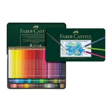 Satisfait Ou Remboursé Crayon aquarellable Albrecht Dürer - Boite en métal 120 couleurs - Faber-Castell