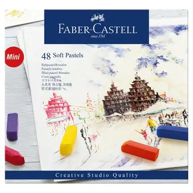 Soldes Boîte de 48 demi-pastels secs Créative Studio - Faber-Castell