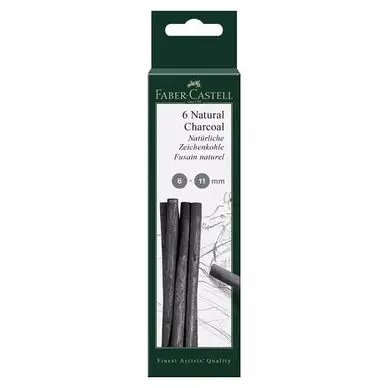 Fusains naturels diamètre 6-11mm - Faber-Castell Nouvel Arrivage