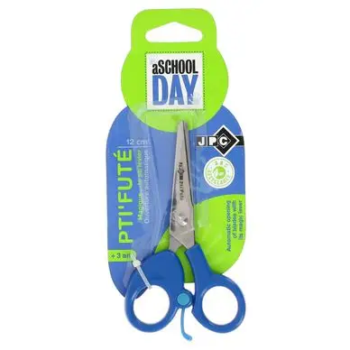 Ciseaux pour enfant P'tit Futé 12cm lames inox - Jpc Créations Retour Gratuit