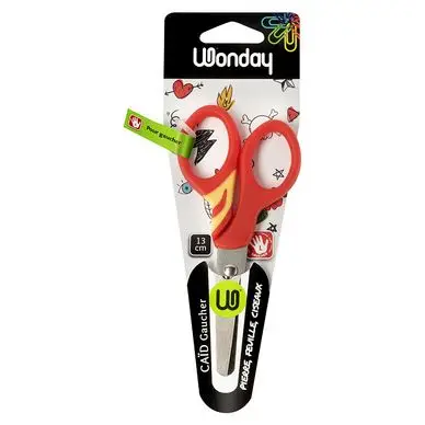 Ciseaux Caïd+ 13cm lames inox pour gaucher - Wonday Authentique