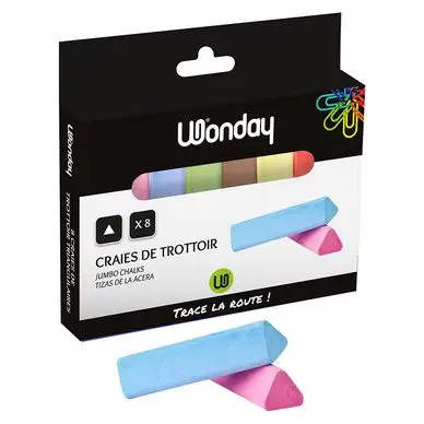 Remise Craies de trottoir triangulaires set de 8 - Wonday