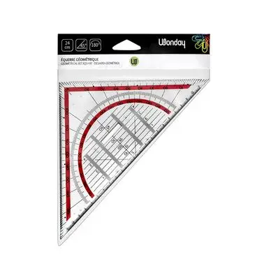 Équerre-rapporteur 24cm - Wonday Remise