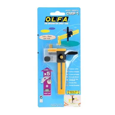 Coupe cercle modèle CMP-1 de 1 à 15cm de diamètre - Olfa Promotion
