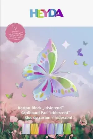 Prix Bas Bloc de 12 cartons iridescent Heyda