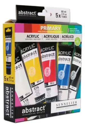 Set de couleurs acryliques mates Abstract Primary Sennelier Prix Cassé