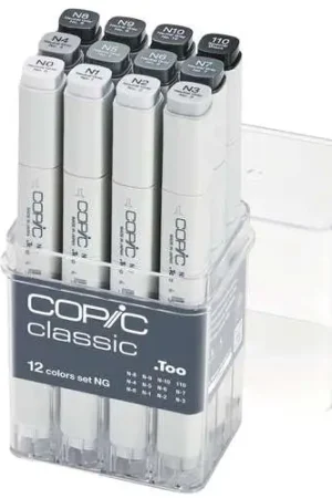 Set de 12 marqueurs Gris Neutres Classic Copic Soldes