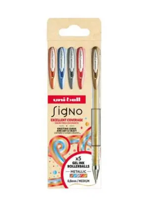 5 Rollers encre gel Signo Uni-Ball Dernière Chance