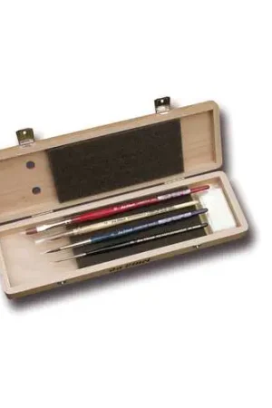 Coffret bois pinceaux aquarelle Da Vinci Expédié Aujourd'hui