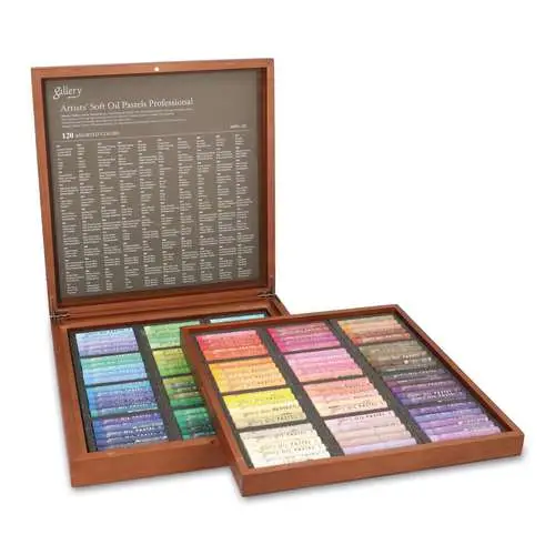Pastels à l'huile tendres Gallery Professional, Coffret en bois Affaire À Saisir
