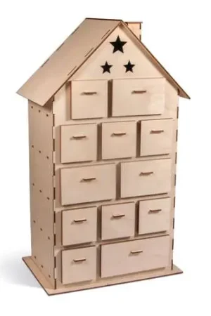 Maison calendrier de l'avent en bois Usine Directe