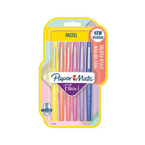 Offre Limitée Étui de 6 feutres pastels Paper Mate Flair