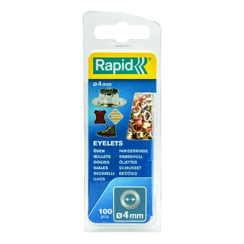 100 Oeillets Rapid Ø 4 mm Seulement Aujourd'hui