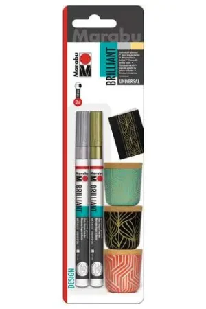 Set de 2 marqueurs Brillant Painter Marabu Petit Prix