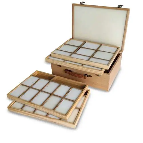 Coffret vide en hêtre pour pastel Prix Bas