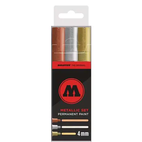 Set de 3 marqueurs effet métal Molotow Meilleure Vente