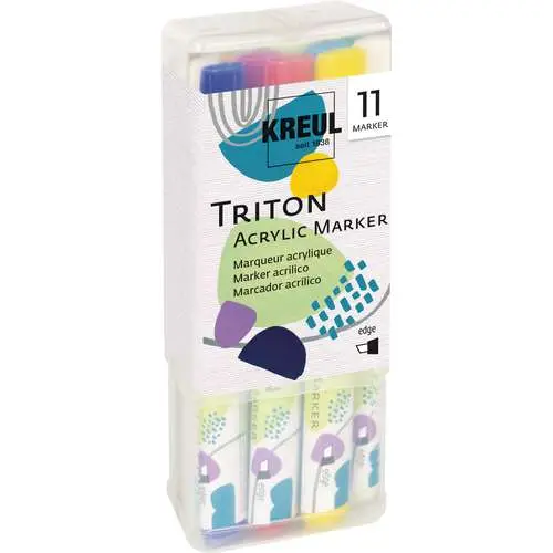 Set de marqueurs acryliques Triton Acrylic Marker edge Powerpack Kreul Dernière Chance