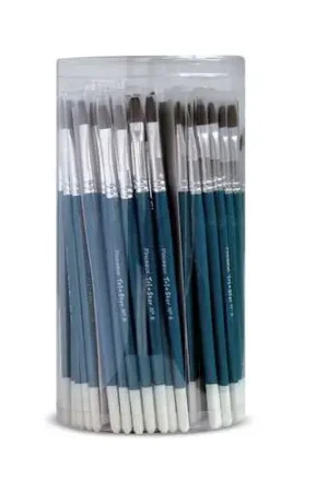 Livraison Express Pot de 144 pinceaux Tristar en poil de poney naturels