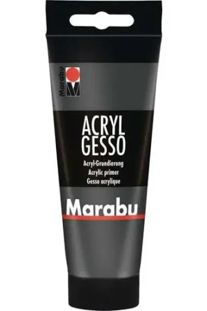 Haute Qualité Gesso acrylique noir Marabu