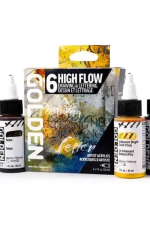 Set High Flow Drawng & Lettering Golden Nouveauté