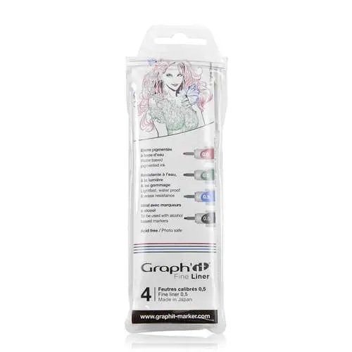 Bon Marché Set de 4 feutres Graph’It Fine Liner
