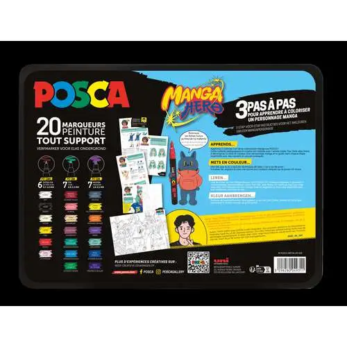 Super Prix Mallette métal Manga Hero Posca