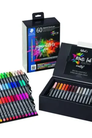 Sets de 60 feutres pigment brush pen 371 Staedtler Prix Promo