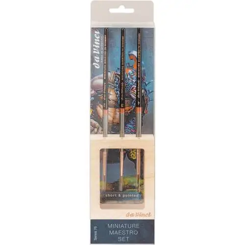 Petit Prix Set de 3 pinceaux Da Vinci Miniature Maestro, série 76