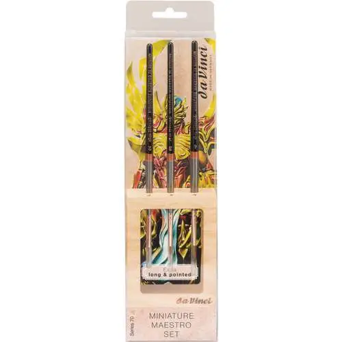 Prix Bas Set de 3 pinceaux Da Vinci Miniature Maestro, série 70