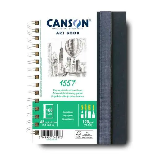 Carnets Art Book Techniques Sèches 120 à 180 g/m² Canson Promotion