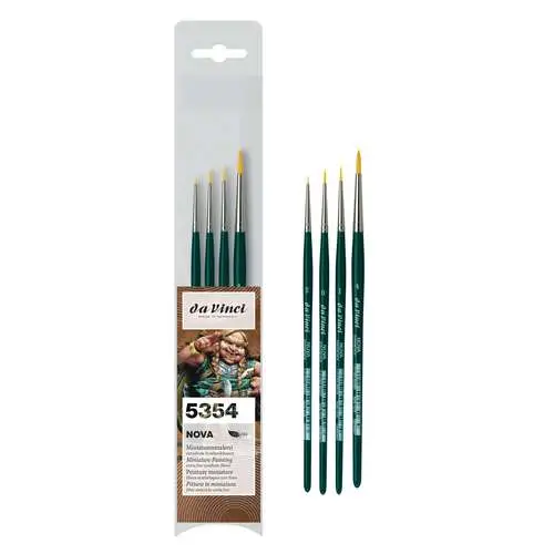 Set de 4 pinceaux Nova,série 1570 Da Vinci Top Vente