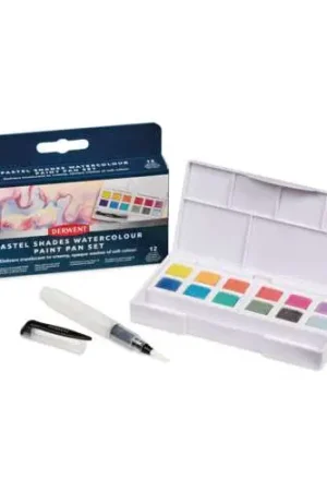 Nouvelle Collection Coffret 12 1/2 godet peinture aquarelles Derwent