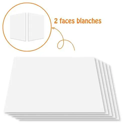 Lot de 5 cartons blanc 1005 g/m² Cléopâtre Prix Bas