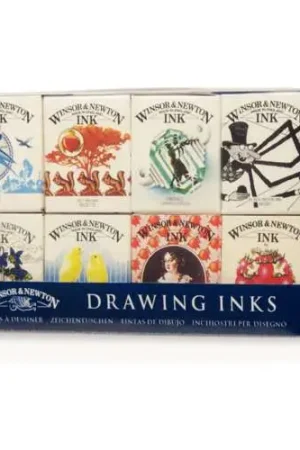Coffret Calligraphy Ink de Winsor & Newton - 8 x 14ml - Henry Top Vente